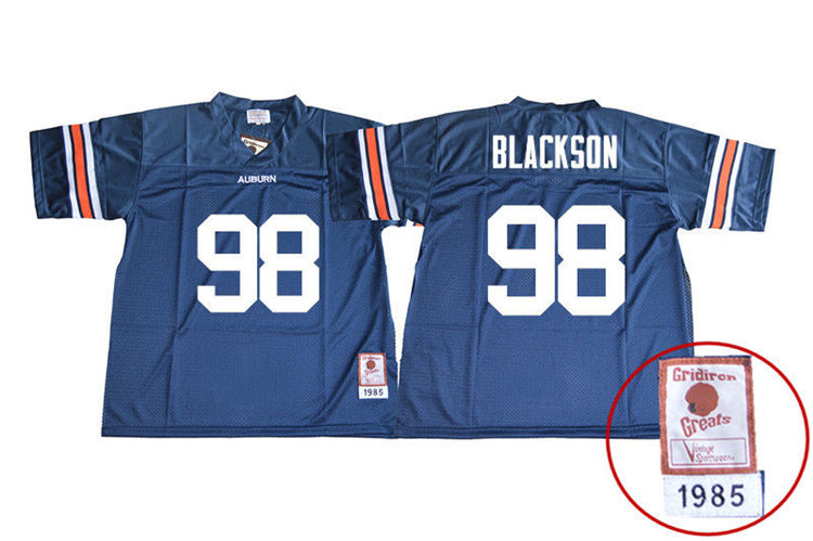 1985 Throwback Youth #98 Angelo Blackson Auburn Tigers College Football Jerseys Sale-Navy - Click Image to Close